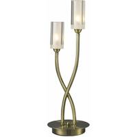 Dar Lighting Antique Brass Table Lights