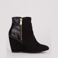 Everything5Pounds Women's Wedge Ankle Boots