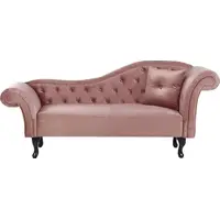 B&Q Pink Velvet Sofas