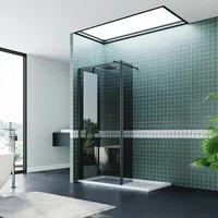 ManoMano ELEGANT Black Shower Screens & Enclosures