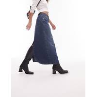 Topshop Women's Denim Midi Skirts