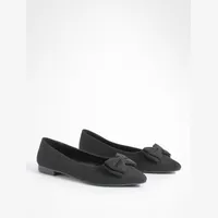 boohoo Women's Bow Flats