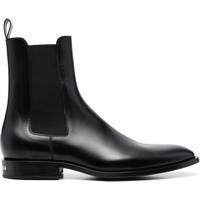 Balenciaga Men's Black Leather Chelsea Boots