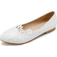 Milanoo Women's White Flat Shoes