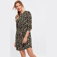 M&Co Womens Floral Dress With Sleeves
