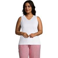 Land's End Women's White Camisoles And Tanks