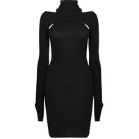 Helmut Lang Womens Midi Dresses With Sleeves