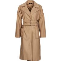 Rubber Sole Women's Brown Coats