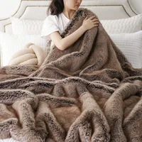 SHEIN Fur Throws and Blankets