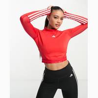 Adidas Women's Red Crop Tops