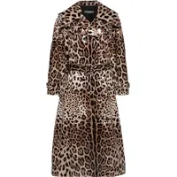 FARFETCH Dolce and Gabbana Women's Leopard Print Coats