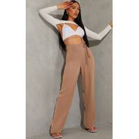 PrettyLittleThing Women's High Waisted Straight Leg Trousers