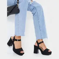 Pretty Little Thing Suede Heels for Women
