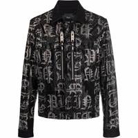 Philipp Plein Men's Black Denim Jackets