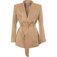 Wolf & Badger Women's Beige Blazers