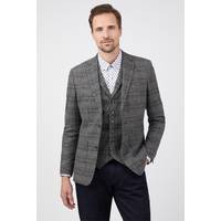 Suit Direct Jeff Banks Men's Grey Check Suits