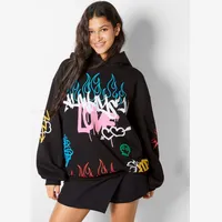 Bershka Women's Print Hoodies