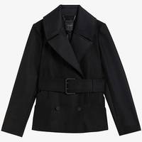 Selfridges Women's Black Belted Coats