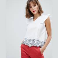 Mango Embroidered Blouses for Women