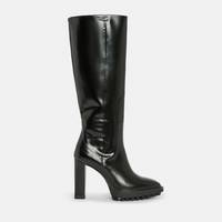Allsaints Women's Black Leather Knee High Boots