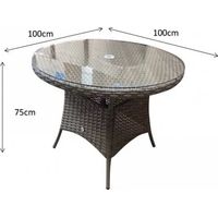 SIGNATURE WEAVE Round Garden Tables