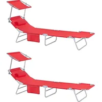 ManoMano Sun Loungers With Sun Shade