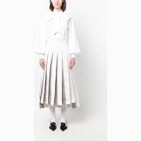 Thom Browne Women's White Pleated Skirts