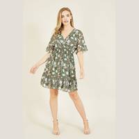 Secret Sales Women's Green Floral Dresses