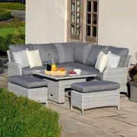 Maze Grey Rattan Corner Sofas