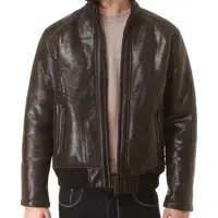 Isaco   Kawa Men's Brown Leather Jackets