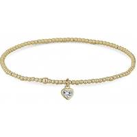 Simply Silver Women's Heart Bracelets