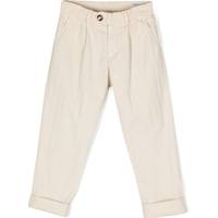 Brunello Cucinelli Boy's Cotton Trousers