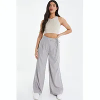 QUIZ Women's High Waisted Tailored Trousers