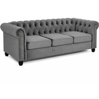 Home Detail Grey Chesterfield Sofas
