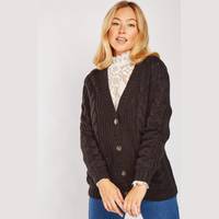 Everything5Pounds Women's Black Chunky Cardigans