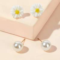 SHEIN Pearl Earrings for Women