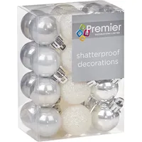 Premier Decorations Christmas Baubles