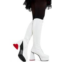 Lamoda Women's White Knee High Boots