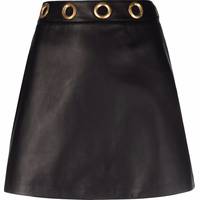 FARFETCH Women's Black Leather Skirts