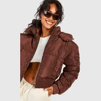 NASTY GAL Women's Brown Puffer Jackets