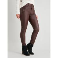 Tu Clothing Women's Petite Leather Trousers