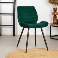 FURNWISE Green Velvet Dining Chairs