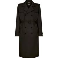 Dolce and Gabbana Men's Black Trench Coats