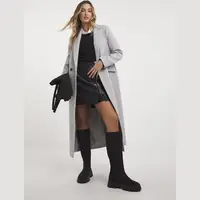 Simply Be Women's Grey Wool Coats