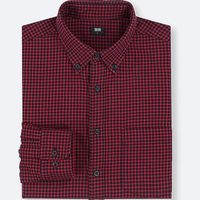 Uniqlo Men's Red Checked Shirts