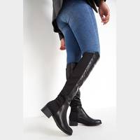 Wallis Women's Black Thigh High Boots