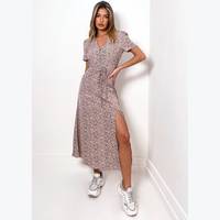 Missguided Women's Pink Floral Dresses