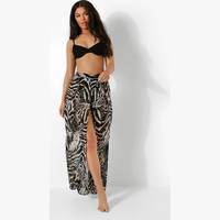 Boohoo Women's High Waisted Floral Trousers