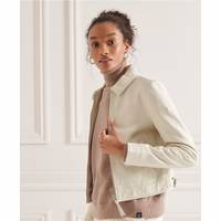 Superdry Women's White Leather Jackets