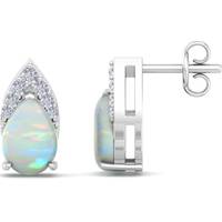 SuperJeweler Women's Opal Earrings